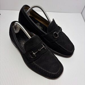 SEBAGO DOCKSIDES LOAFERS Suede Black Size 8